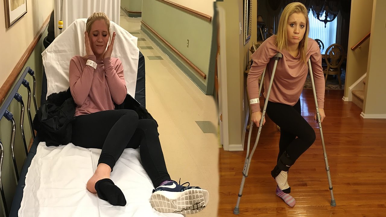 SHE BROKE HER FOOT! - YouTube