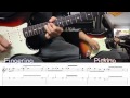 Deep Purple - Smoke on the water guitar solo Lesson with Tab