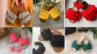 50+Latest macrame slippers amazing collection ¦¦Nuroojdesigns