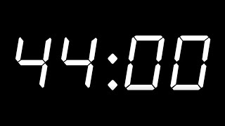 44 MINUTES - TIMER AND ALARM - 1080p - DARK SCREEN - COUNTDOWN
