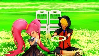 【MMD＃コンパス】マルリリできょうもハレバレ