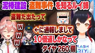 地下作業に快感を覚えてしまった泥棒建設＋泥棒事件を知るルイ姉【大神ミオ/鷹嶺ルイ/ホロライブ/切り抜き】