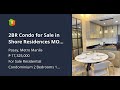 2BR Condo for Sale in Shore Residences MOA Pasay