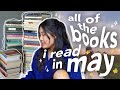 all the books i read this month 🌼 may wrap up!!