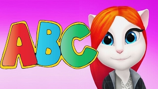 ABC My Talking Cat ANGELA learn alphabet | ABC Songs for kids | Educational video cartoon