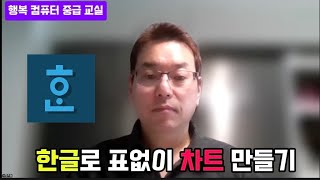 한글로 표없이 차트 만들기