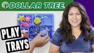 PLAY TRAY IDEAS for Kids from DOLLAR TREE