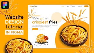 Food Website UI/UX Design Figma Tutorial || DVxUI