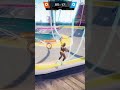 Crazy prediction tackle in roller champions