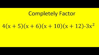 Exceptionally difficult factoring problem made relatively straightforward by a cute substitution.