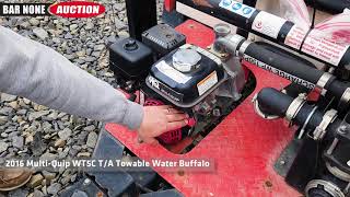 2016 Multi-Quip WT5C T/A Towable Water Buffalo