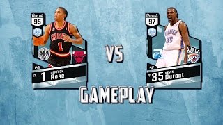 DIAMOND DERRICK ROSE vs DIAMOND KEVIN DURANT GAMEPLAY - NBA 2K17 MYTEAM
