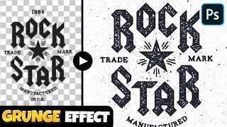 1-CLICK Grunge Stamp Effect Photoshop Tutorial! (EASY)