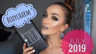 BOXYCHARM JULY 2019 UNBOXING | MAKEUP LOOK