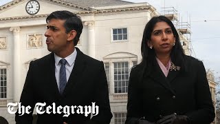 'We don't want you here': Rishi Sunak and Suella Braverman heckled in Essex