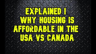 EXPLAINED ! Why Housing is Affordable in the USA . Red States . Amerifornia is coming ,