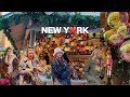 [4K]🇺🇸NYC Christmas Walk🎄✨Union Square Holiday Market, SERRA at Eataly & Salswee 🍰🥐 | Nov 2024