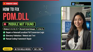 Fix pdm.dll Debugging Error!