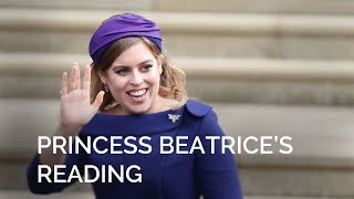 The Royal Wedding: Princess Beatrice gives a reading