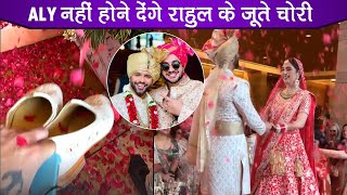 Rahul Vaidya & Disha Parmar Wedding: Juta Churai - Groom’s Bestie Aly Goni Special Care For His Shoe