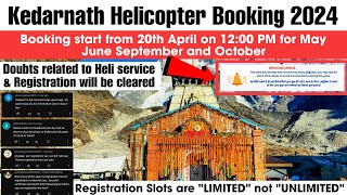 Kedarnath Helicopter Booking 2024 | Chardham Yatra Registration | Heli Yatra | U