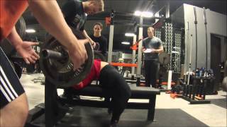 Chelsea Savit Powerlifting - Slingshot Bench 285x3@8 2.4.2015