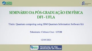 Seminário da Pós-Graduação do DFI-UFLA: Clebson Cruz - UFOB