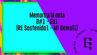 Memoriza la nota D#1 - Eb1 (RE sostenido1 - MI bemol1) Piano - Grand Piano (original)