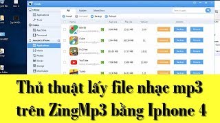 Thủ thuật lấy file nhạc mp3 trên ZingMp3 bằng Iphone 4