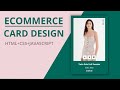 Awesome Product Card using By Html Css Javascript | Resposnive