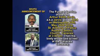 Arthur Keith Jervis ~ Short Obituary