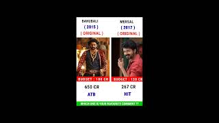 Bahubali Vs Mersal Movie Comparison ।। Box Office Analysis #shorts