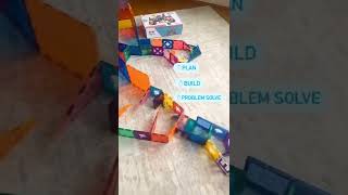 EverPlay EverPlayToys Magnetic Tiles STEAM Educational Toys Montessori Kids Activities DIY Play Idea
