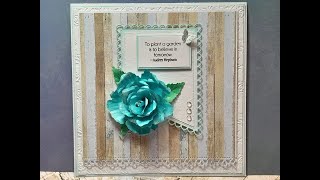 Crafting with Spellbinders floribunda rose (Susans garden) and Sentimentally Yours die sets