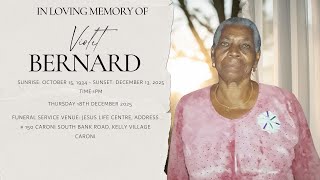 In Loving Memory Of Violet Bernard
