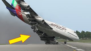 Strong Wind Blow Away Boeing 747 [XP11]