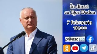 În direct cu Igor Dodon