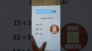 Division Tips and Tricks | Easy Division Tricks for Large and Small Numbers!😎