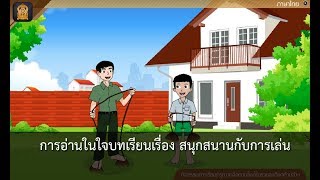 การอ่านในใจบทเรียนเรื่อง สนุกสนานกับการเล่น : วิชาภาษาไทย ชั้นประถมศึกษาปีที่ 4