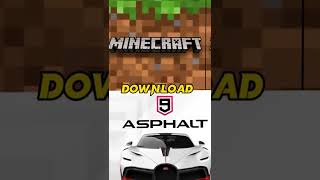 Minecraft vs Asphalt 9 😈🔥 #shorts #minecraft #GKgamer