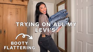 LEVI'S JEANS TRY ON + REVIEW! 501 Original + Skinny vs. Wedgie Fit