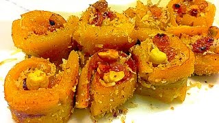 Banana Sweet Roll Snack / Iftar / Nombuthura Dish for Ramadan