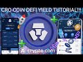 CRO COIN BEST STAKING YIELD!!! CRYPTO.COM DEFI WALLET TUTORIAL! PASSIVE INCOME FROM CRYPTO! BTC ETH