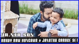 jr ntr Son Abhay Ram at Janatha Garage Sets || jr Ntr | Samantha