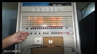 HELLO WORLD! on a 1960s computer