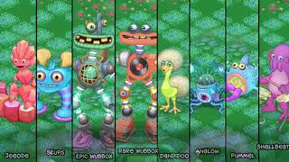 Water Island but Each Monster is Zoomed in!