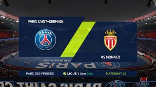 FIFA 21 | Paris Saint Germain vs AS Monaco - France Ligue 1 | 21/02/2021 | 1080p 60FPS
