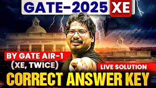 LIVE Solution by AIR-1 Twice, GATE-2025 XE | Correct Answer Key