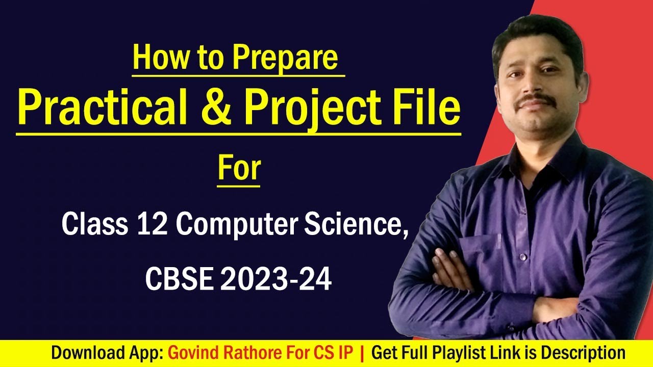 How To Make Practical And Project File For Class 12 Computer Science ...