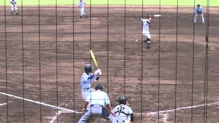 2012/10/6　蛭田堅斗 （平塚学園）　先制の犠牲フライ　vs 横浜隼人